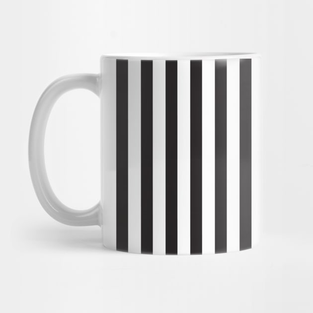 Black and white vertical stripes pattern by kallyfactory